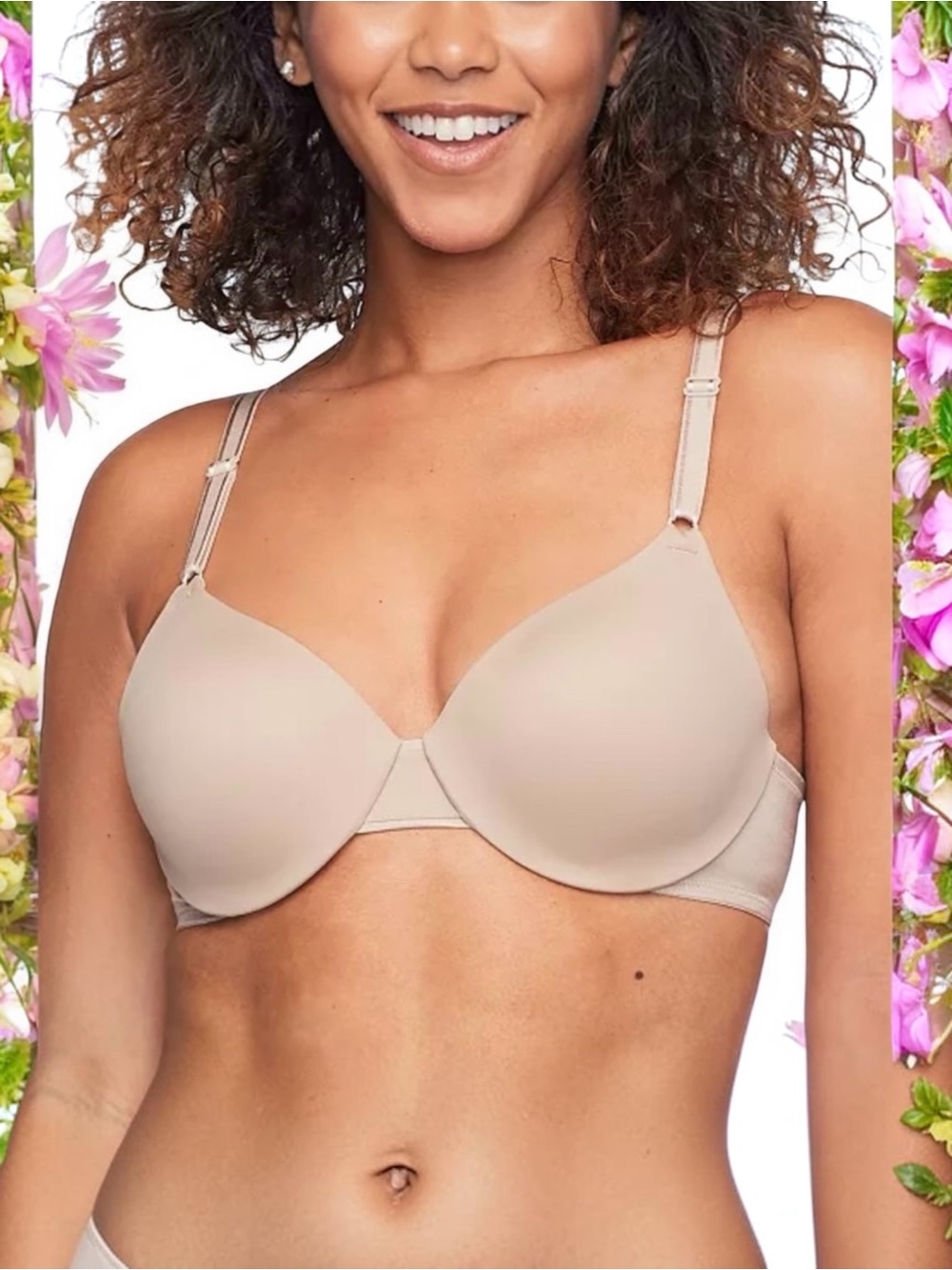 New Warner’s Simply Perfect Smoothing Bra 34B Blissful Benefits T-Shirt Bra